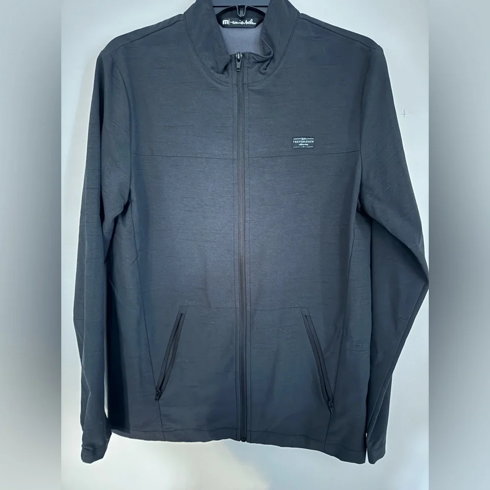 Travis Mathew Above Board Zip Jacket men’s small dark gray black